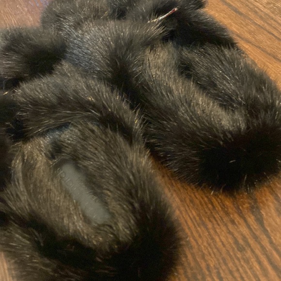 LINDA RICHARDS MINK SLIDES MKS-01 | BLACK 37 7 Birkenstock Style - Picture 5 of 7